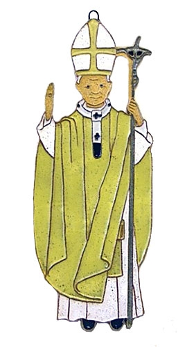 Saint Andrew's Abbey Ceramics St. John Paul II Plaque