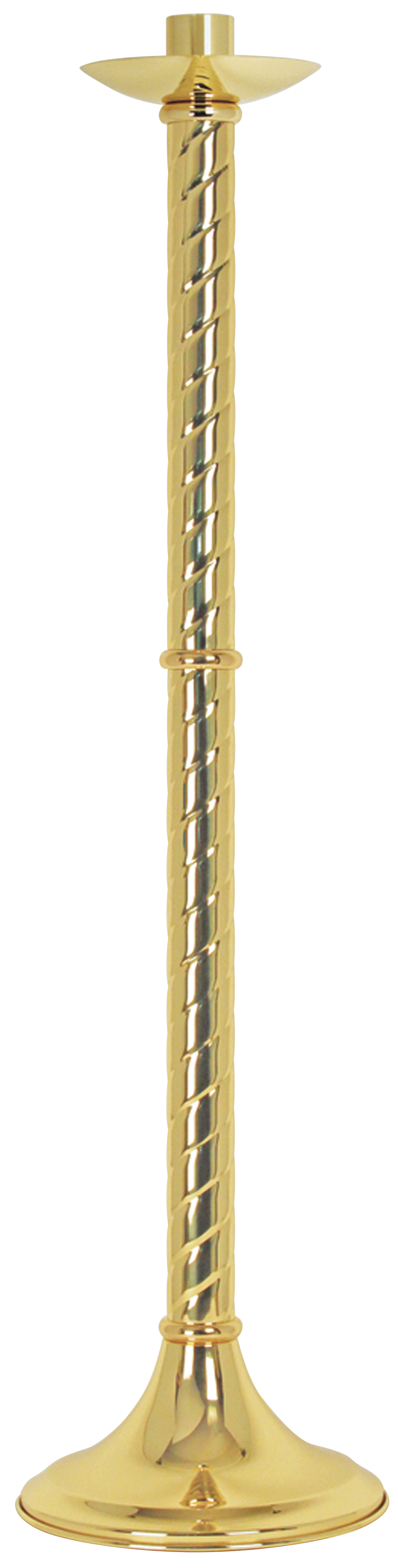 Paschal Candlestick 42 inch Helix Design 1 15/16 inch Socket