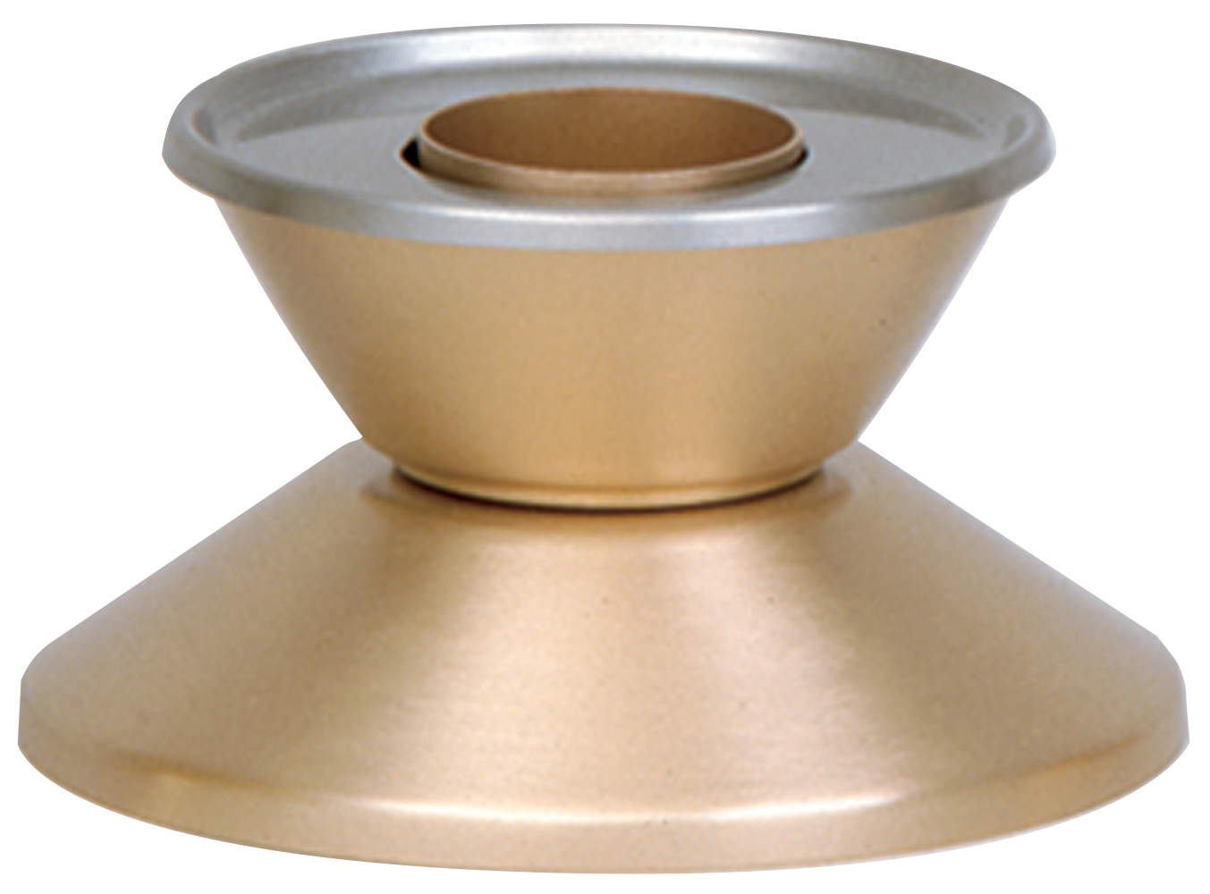 Altar Candlestick 2 1/2 inch Bronze 1 1/2 inch Socket