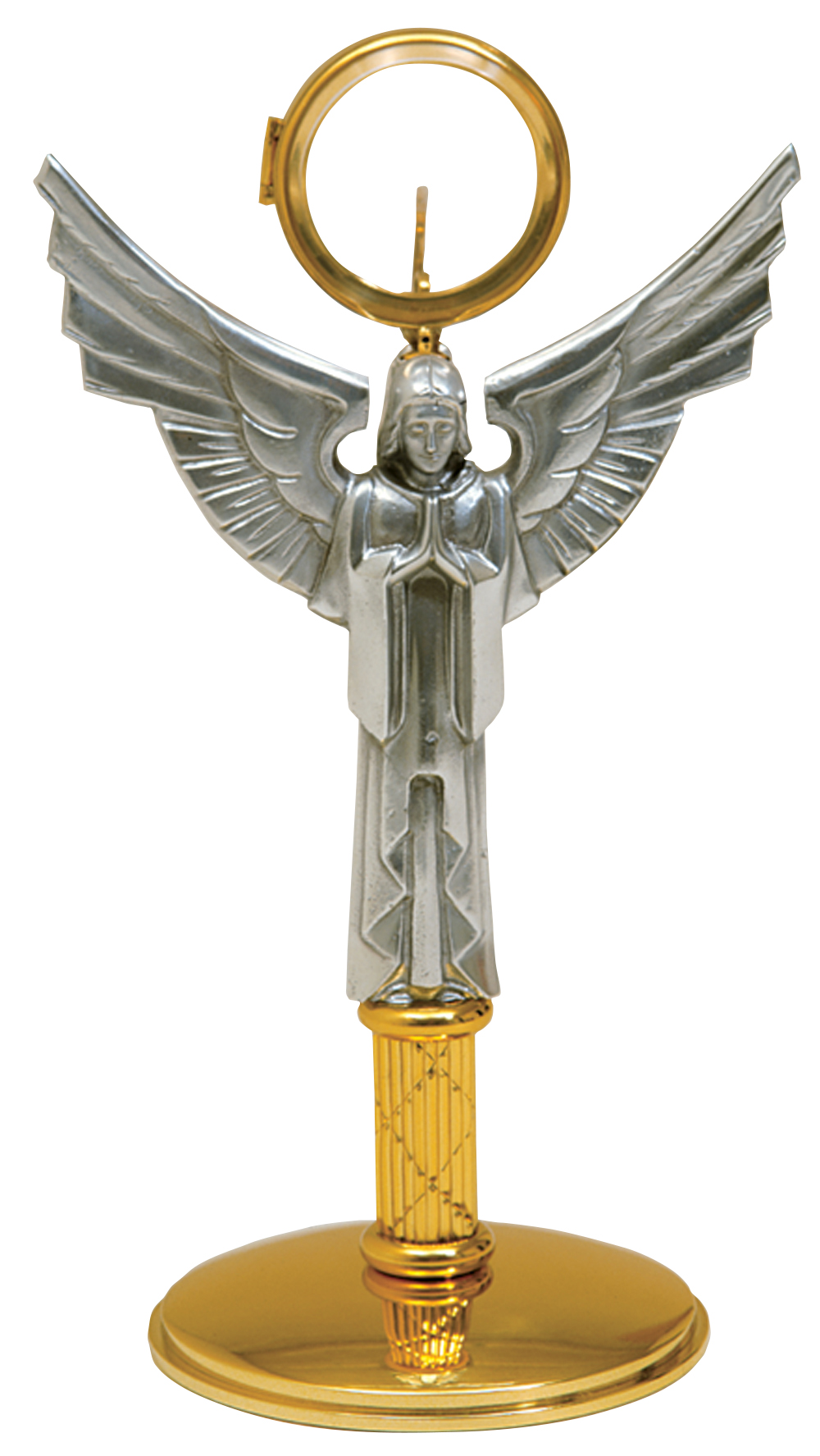 Monstrance Chapel Size 24k Gold Plate Praying Angel