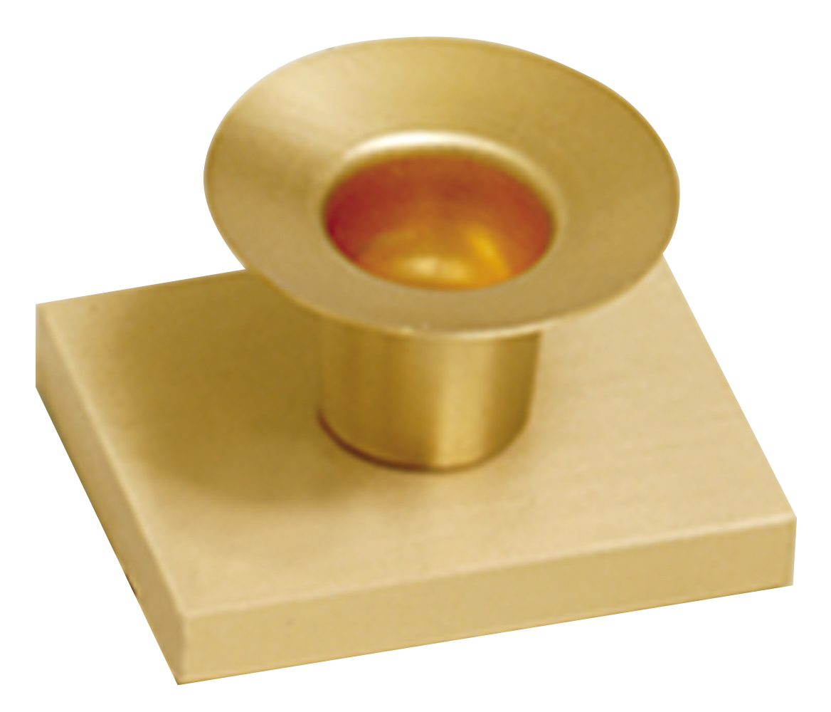 Altar Candlestick 1 1/2 inch Brass 7/8 inch Socket