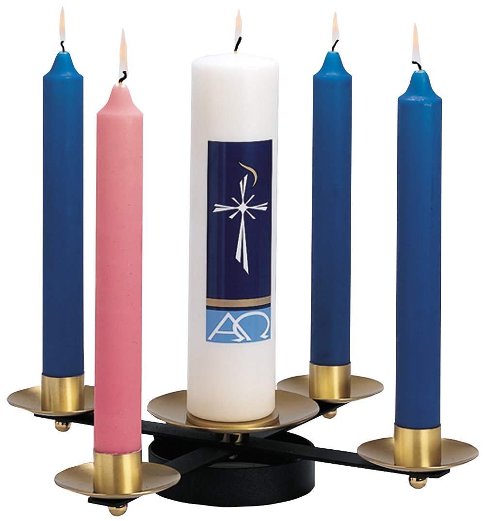 Advent Wreath Wrought Iron with Sockets