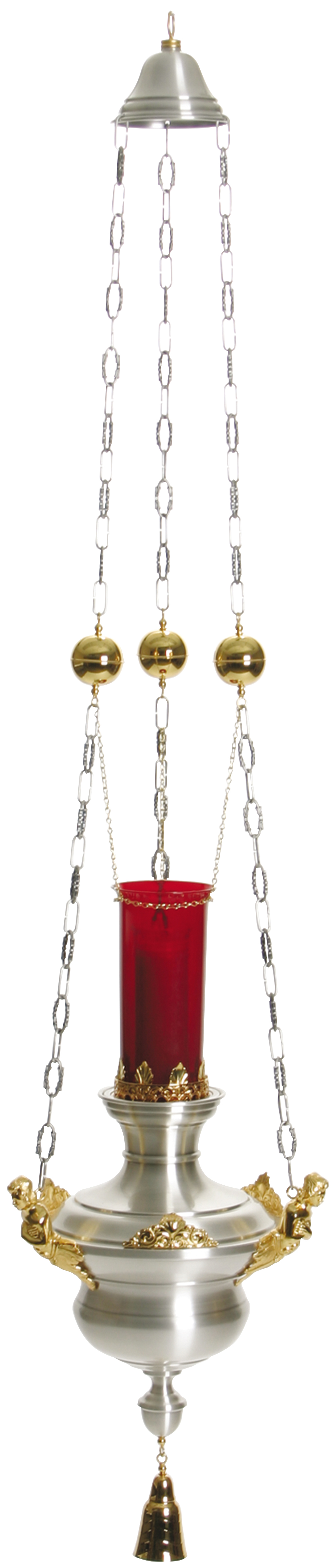 Sanctuary Lamp Hanging 67 inch 24k Gold Trim