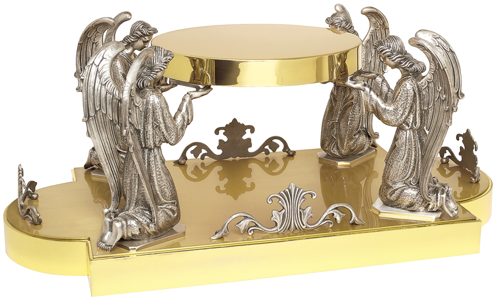 Thabor Table 24k Gold Plate Four Angels