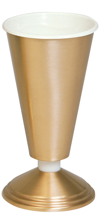 Altar Vase 12 in Satin Bronze