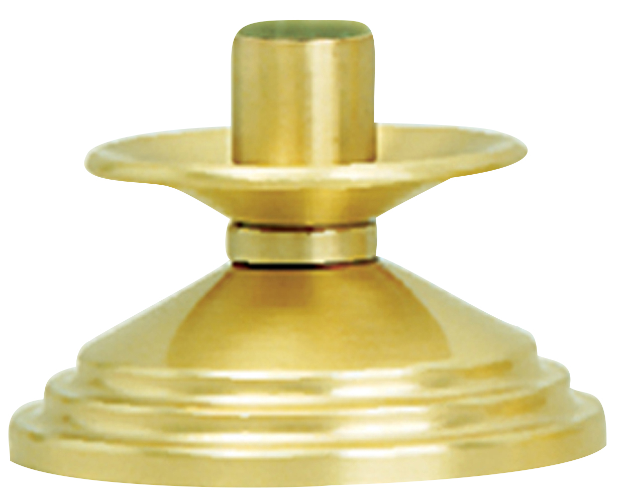 Altar Candlestick 2 inch Brass 7/8 inch Socket