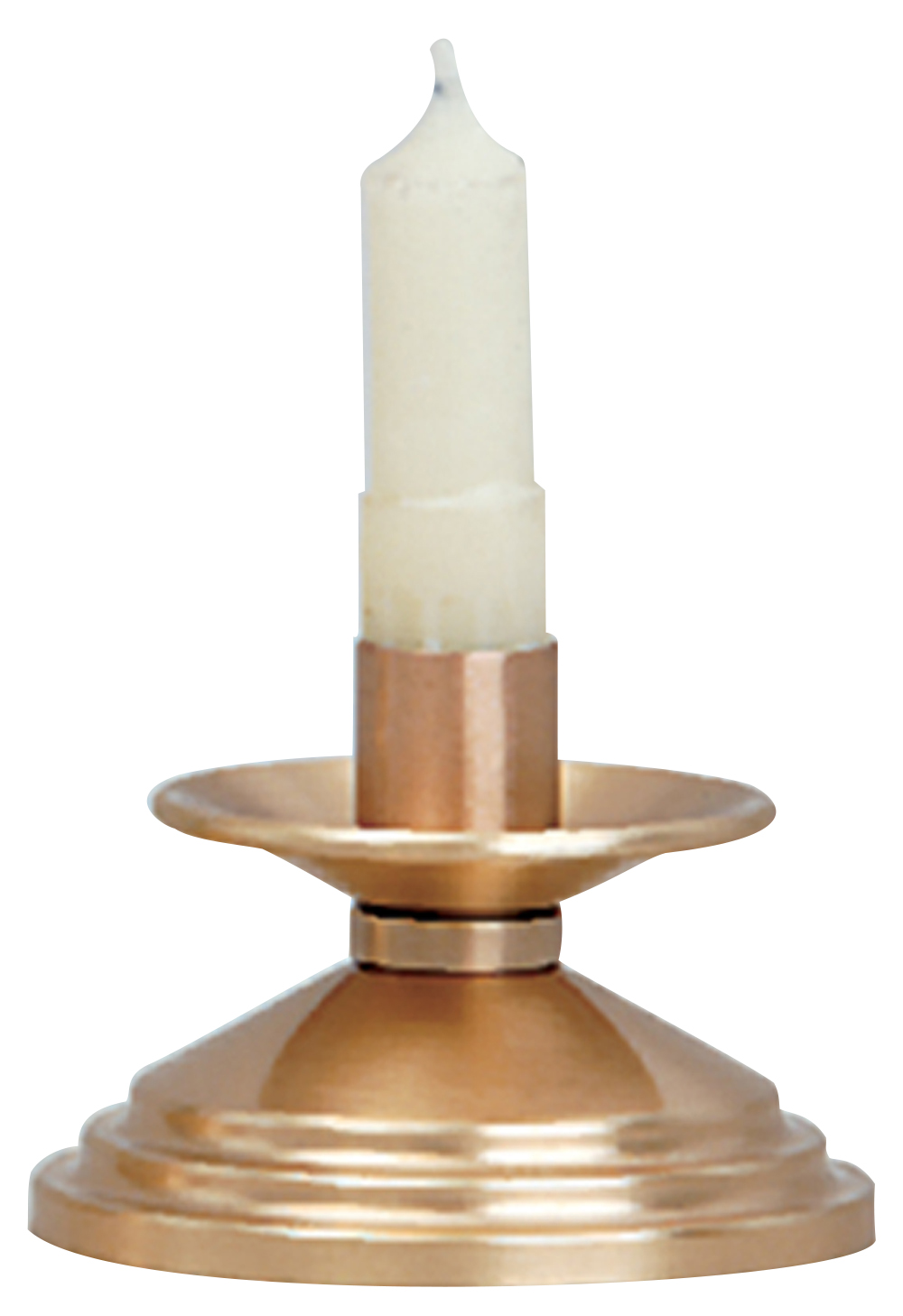 Altar Candlestick 2 inch Bronze 7/8 inch Socket