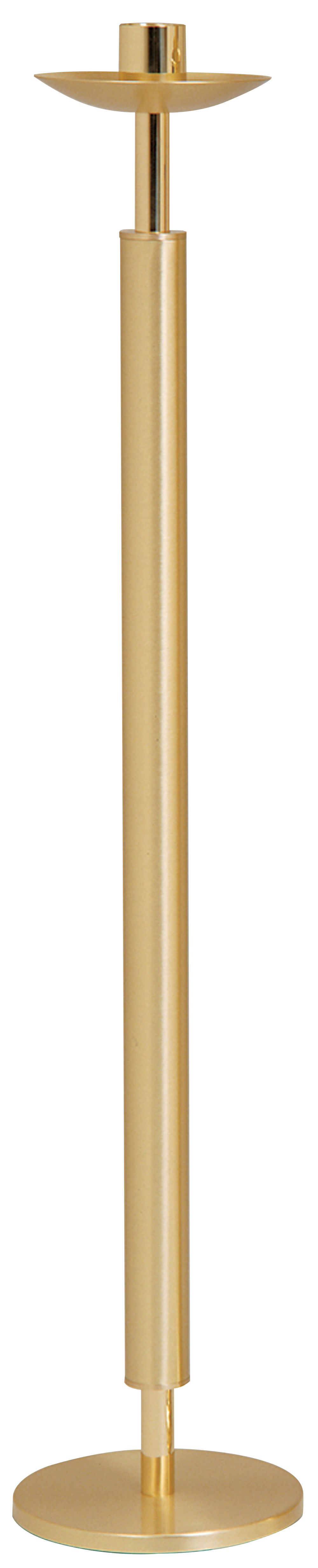 Paschal Candlestick 42 inch Brass 1 15/16 inch Socket