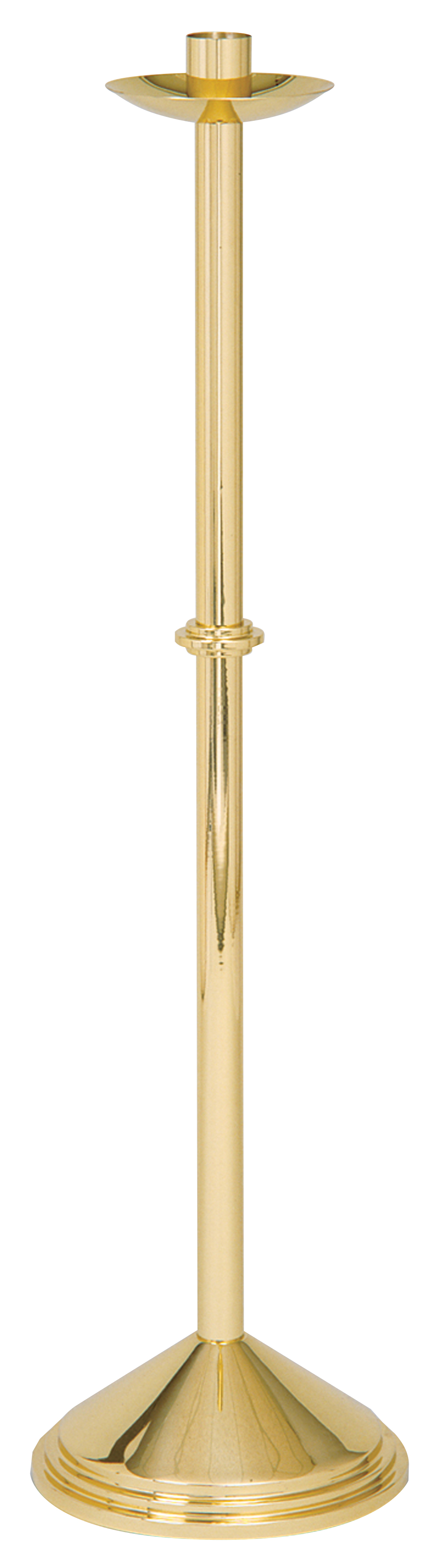 Paschal Candlestick 44 inch Brass 1 15/16 inch Socket