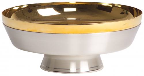 Open Bowl Ciborium 8 in Gold Plate Silver K650