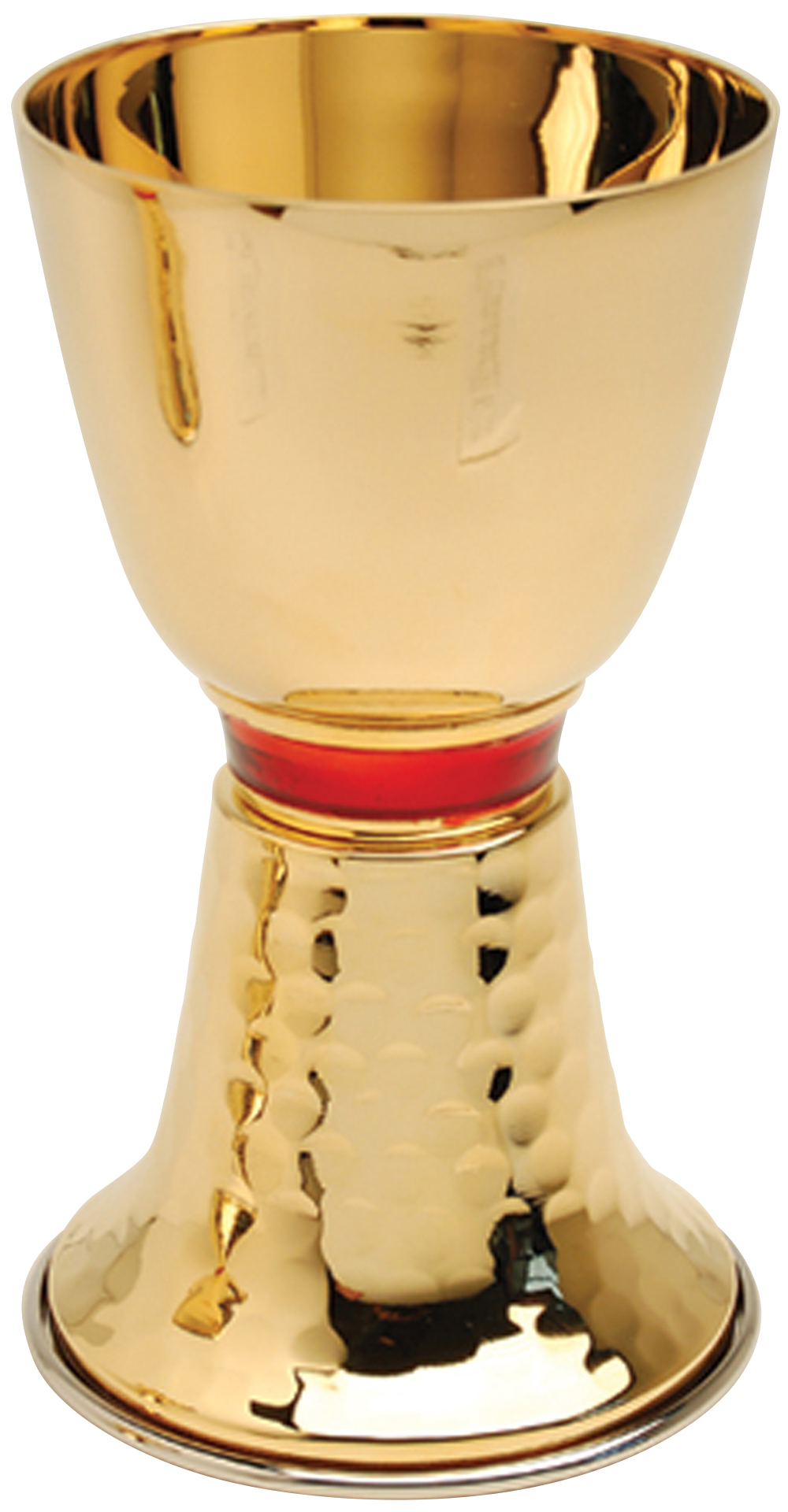 Chalice 8 oz 24K Gold Plate Red Node K719