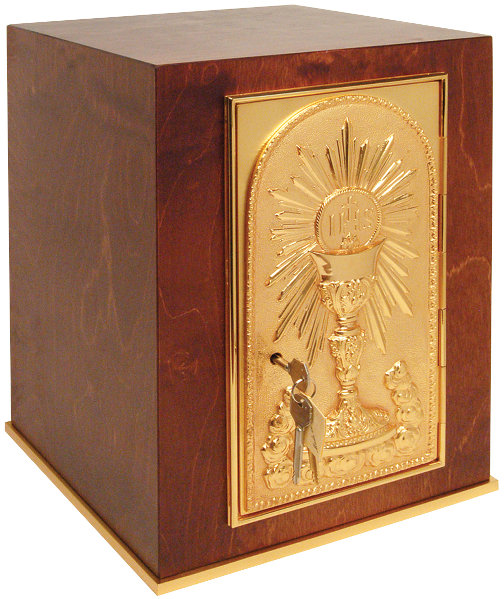 Tabernacle Wood 24K Gold Door Tall