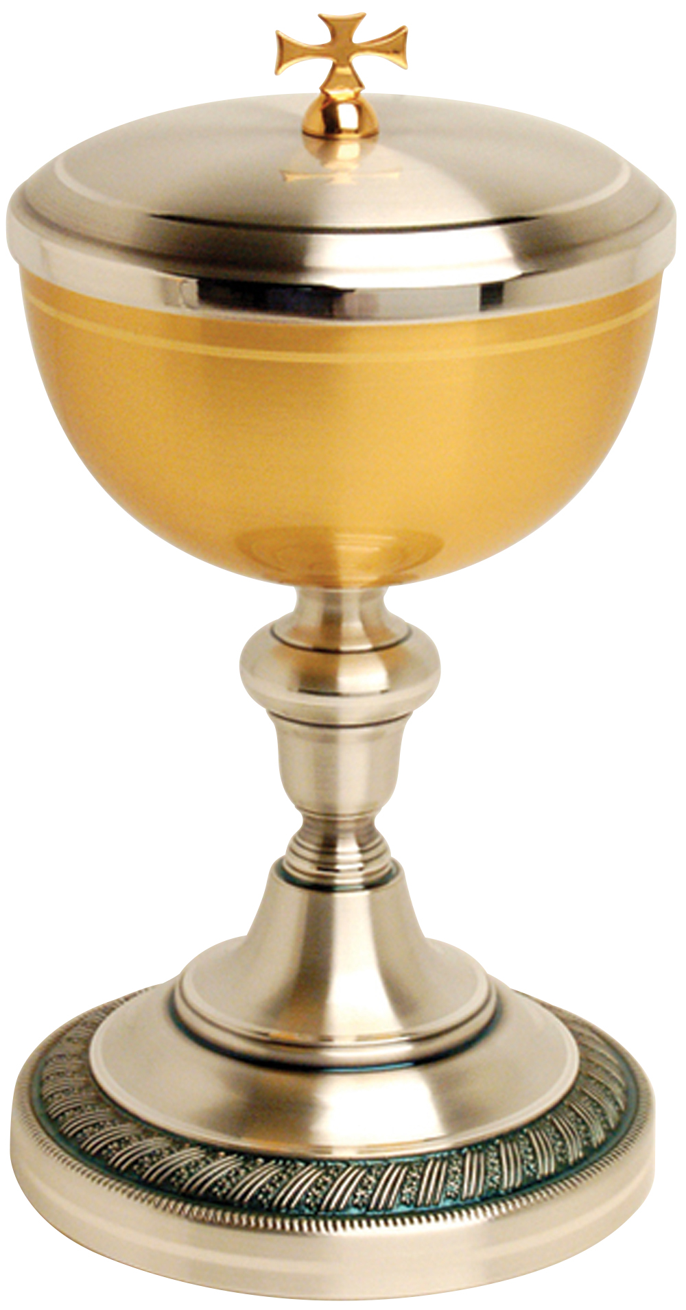 Ciborium 24K Gold Silver Plate K925 Holds 300 Hosts