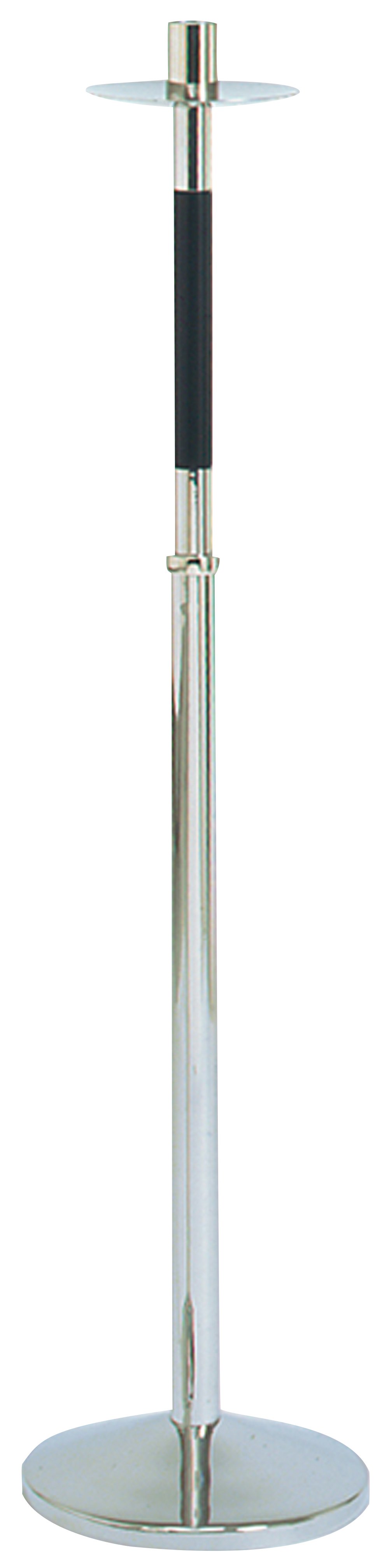 Processional Candlestick Stainless 42 inch 1 1/2 inch Socket