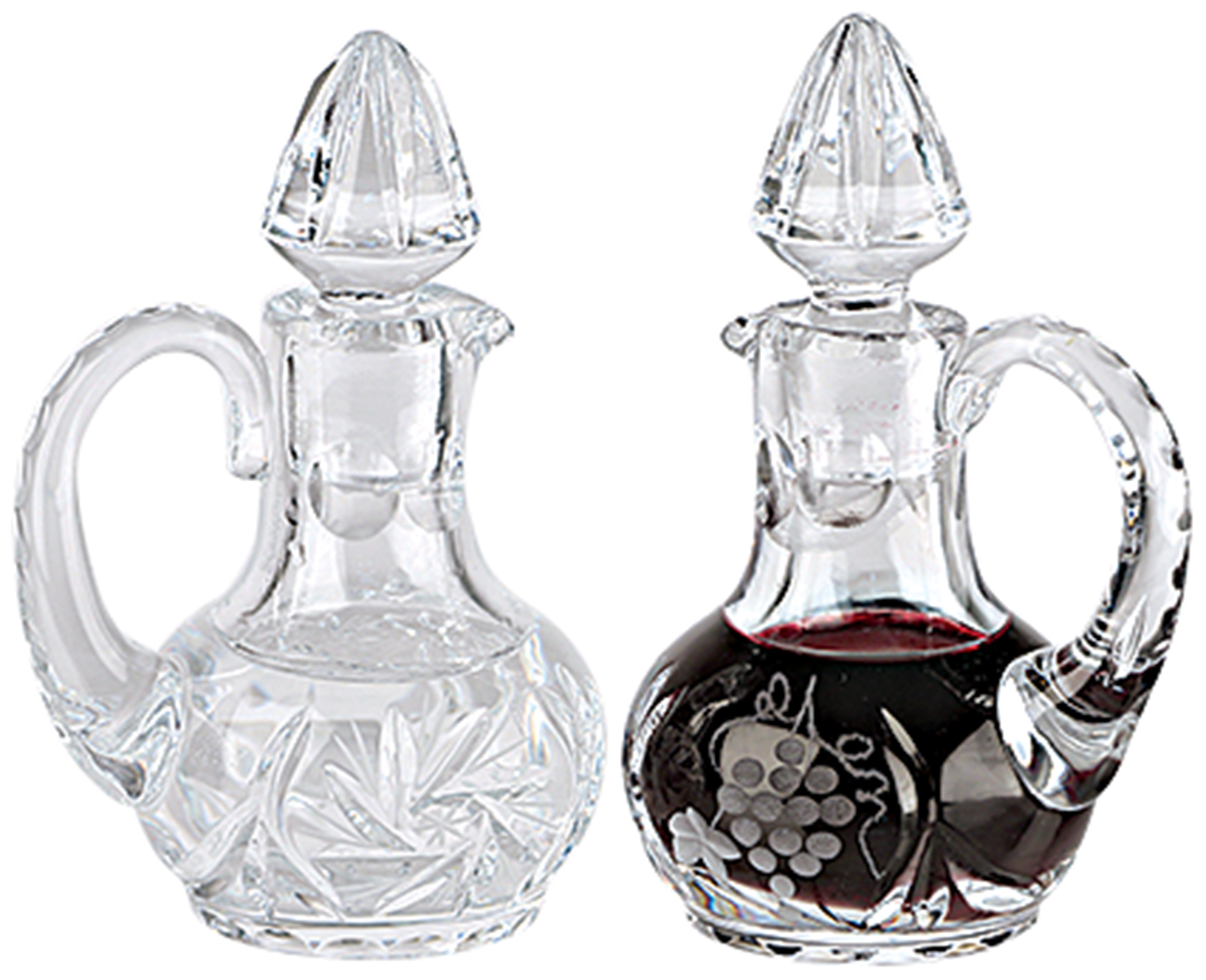 Cruets Set Crystal 2 oz