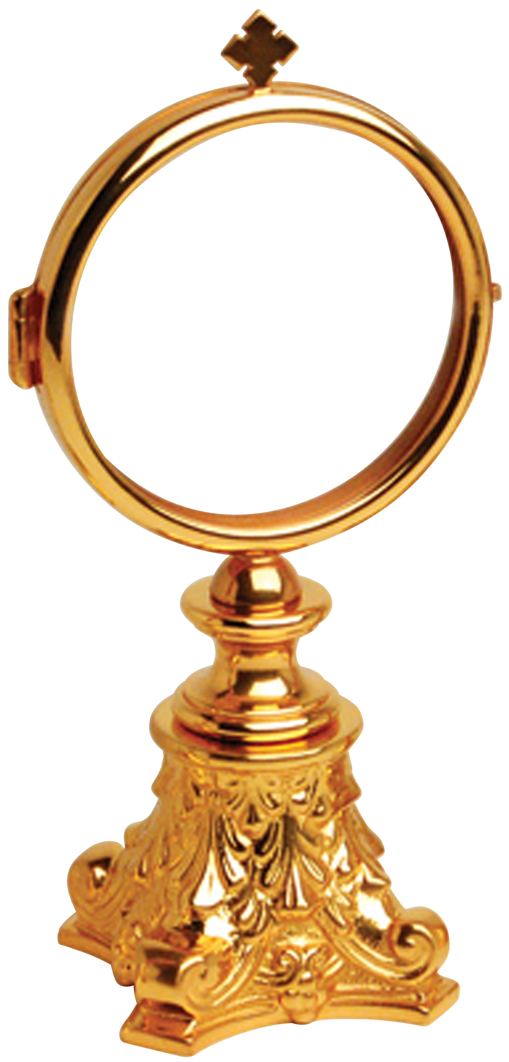 Monstrance Chapel Size 24k Gold Plate Fixed Luna