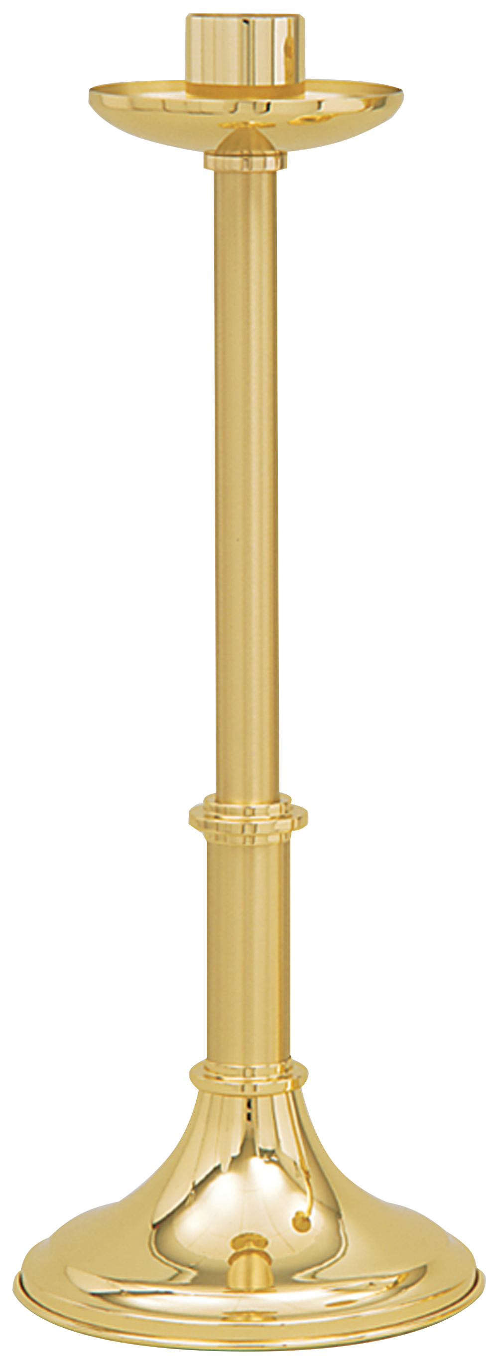 Paschal Candlestick 28 inch Brass 2 1/2 inch Socket