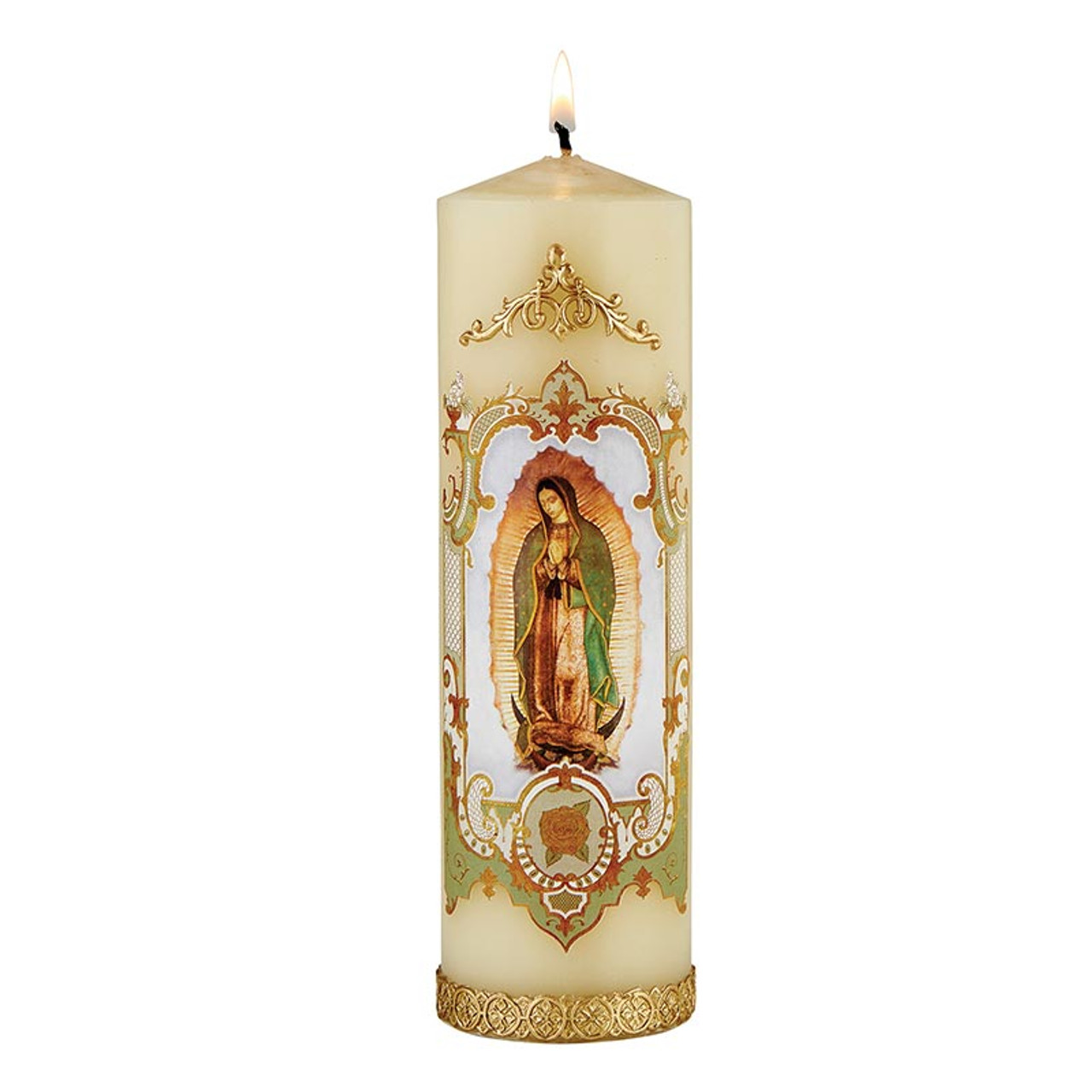 Prayer Candle Our Lady Of Guadalupe Open
