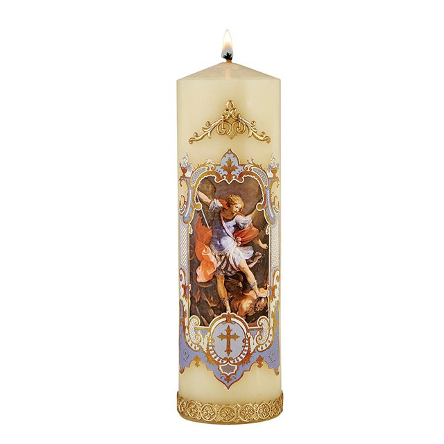 Prayer Candle St. Michael Ornate