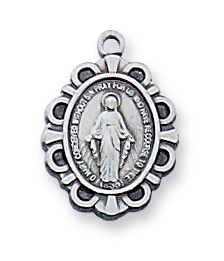 Sterling Silver Miraculous Necklace