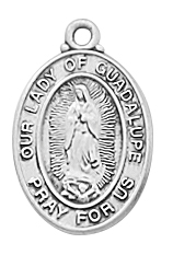 Sterling Our Lady of Guadalupe Necklace