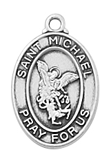 Sterling Silver St. Michael Necklace