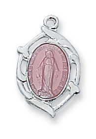 Sterling Silver Miraculous Necklace