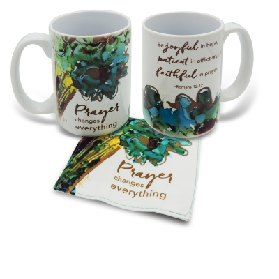 Mug & Coaster Set Prayer Changes Everything