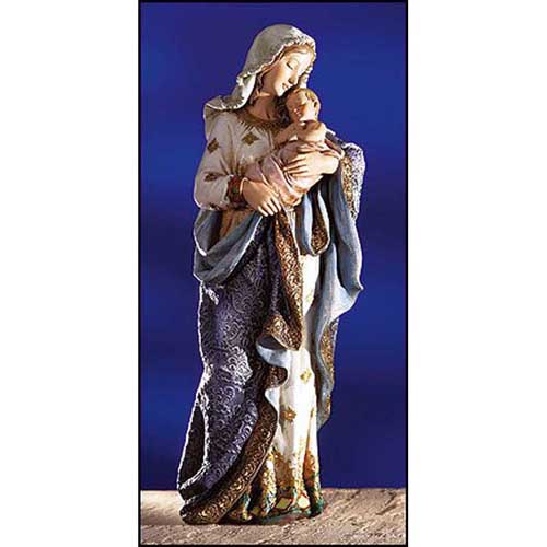 23 1/4in. Madonna and Child Staute