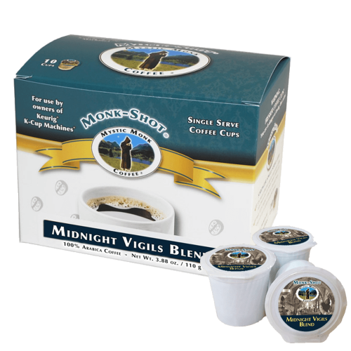 Mystic Monk Coffee Midnight Vigils Blend Monk Shots 10 ct.