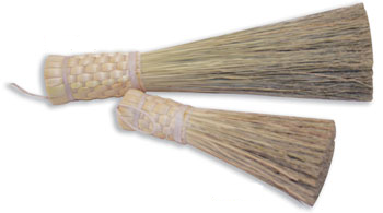 Holy Water Sprinkler Natural Corn Broom 8.5"