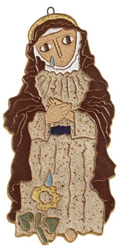 Saint Andrew's Abbey Ceramics St. Monica Plaque