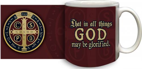 Mug St. Benedict Medal Graphic Ceramic