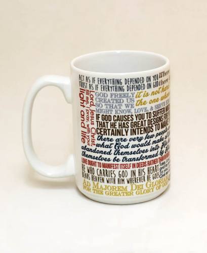 Mug St. Ignatius Loyola Quote Ceramic