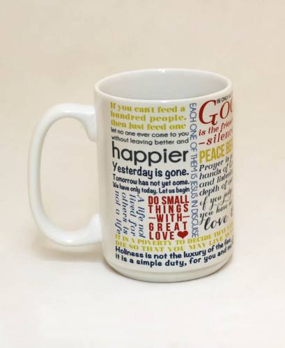 Mug St. Mother Teresa Quote Ceramic