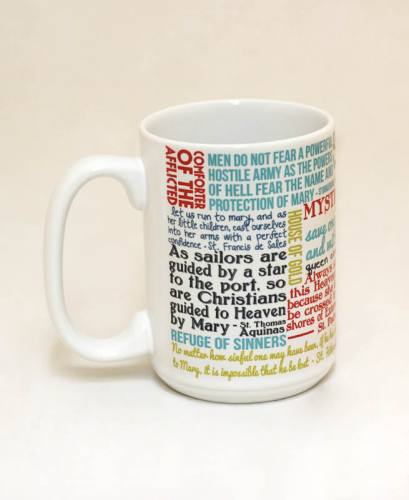 Mug Mary Mother of God Quote Ceramic