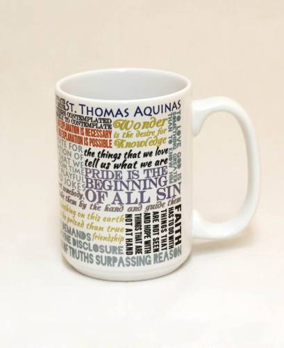 Mug St. Thomas Aquinas Quote Ceramic