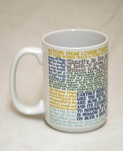 Mug St. Anthony Padua Quote Ceramic