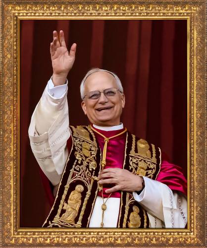Print 10" Pope Leo XIV Framed