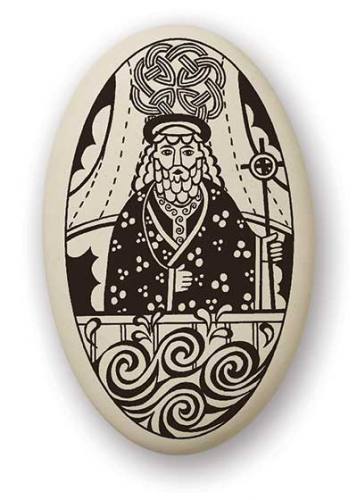 Saint Medal St. Brendan Navigator 1.5 inch Porcelain Pendant