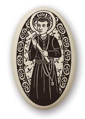 Saint Medal St. Gerard 1.5 inch Porcelain Pendant