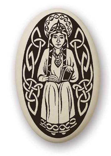 Saint Medal St. Margaret Scotland 1.5 inch Porcelain Pendant