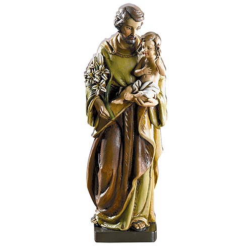 8in. Toscana Joseph With Child Statue