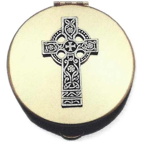 Pyx Celtic Cross Plated Brass Hospital