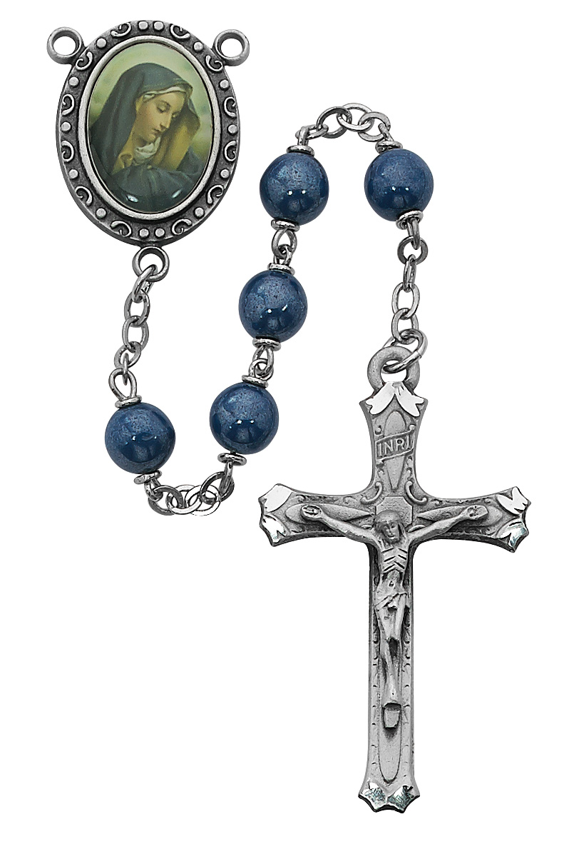 Blue Lady of Sorrows Rosary