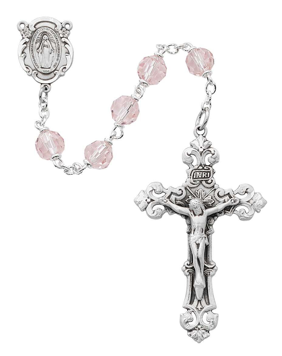 Pink Crystal Rosary