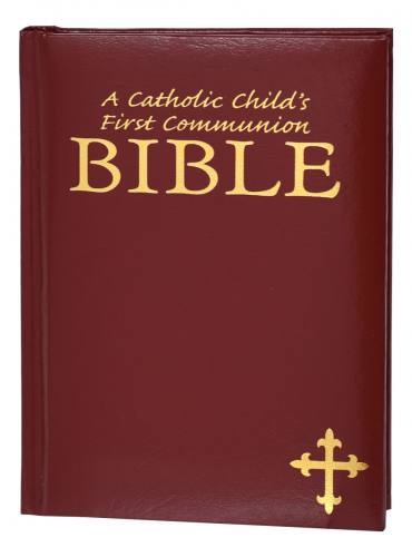 A Catholic Child's First Communion Bible Maroon