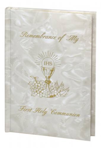 Remembrance Of My First Holy Communion Mass Book White Pearl
