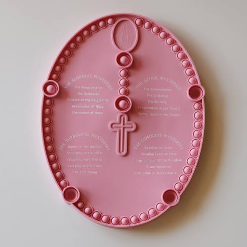 Pop It Rosary Popper Rose Pink