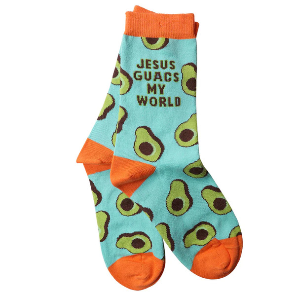 Socks Bless My Sole Jesus Guacs My World